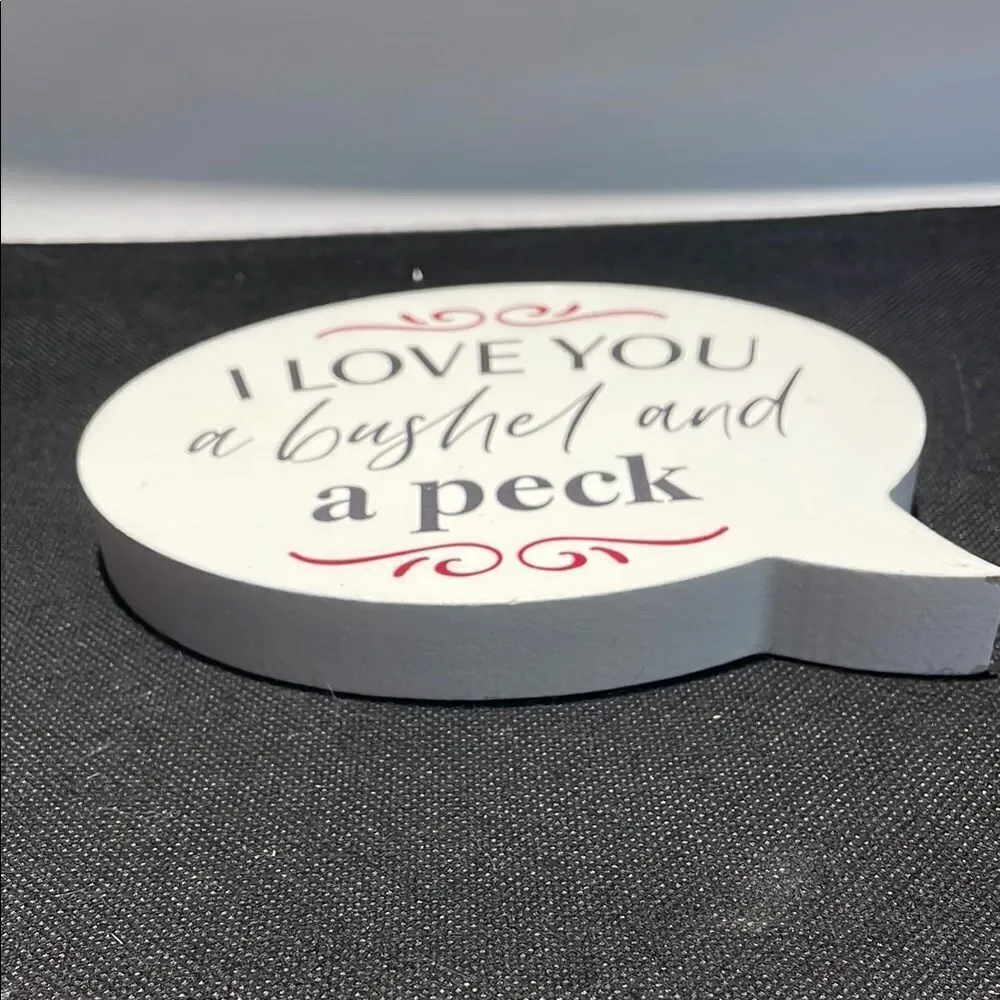 White and Black Decorative Speech Bubble Sign